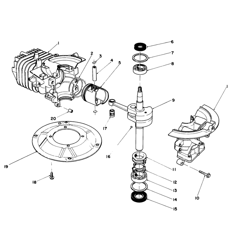 Crankshaft Assembly Model No 47pk9