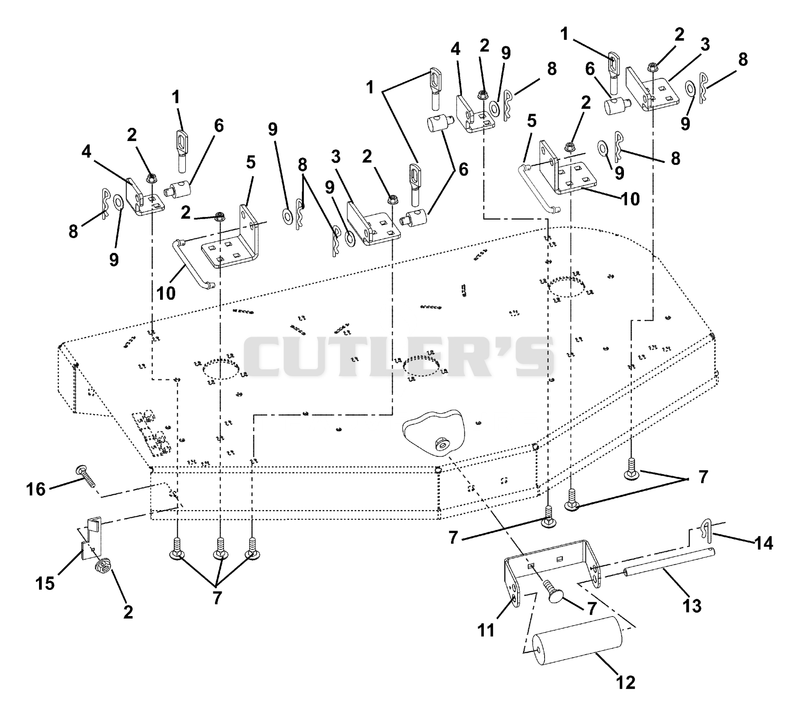 Stabilizer And Roller Brackets With Roller