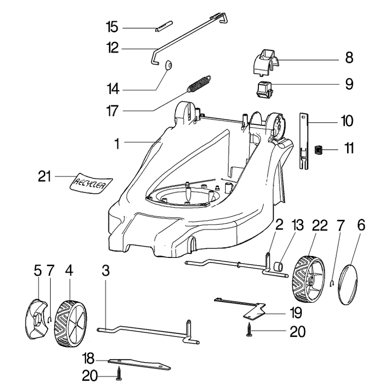 CChassis Parts Model No 21020-21022