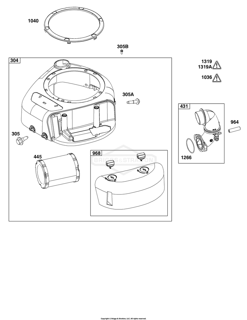 Blower Housing and Air Cleaner Group