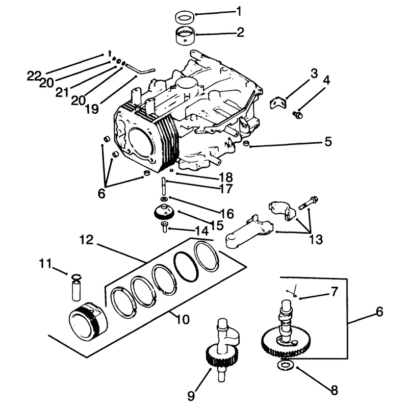Crankcase Engine Kohler Model No Cv14 S 1429