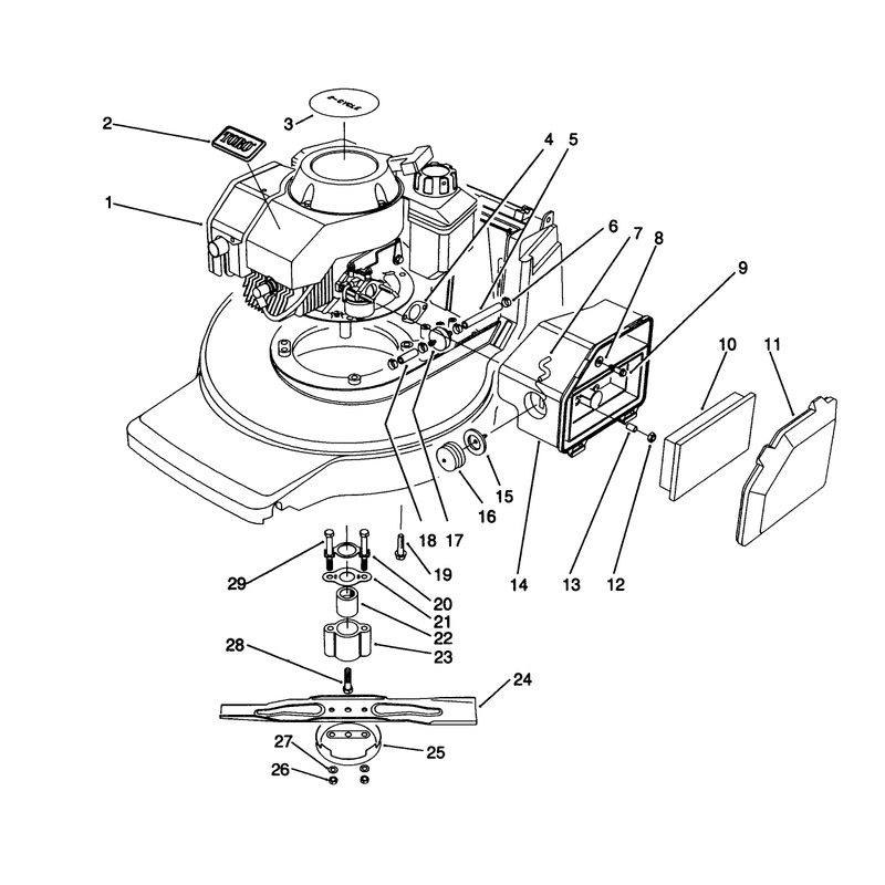 Engine Assembly Model No 20911b