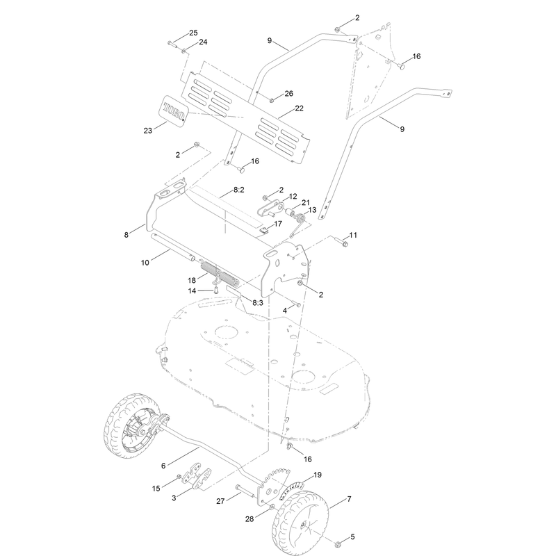 Front Bumper and Wheel Assembly