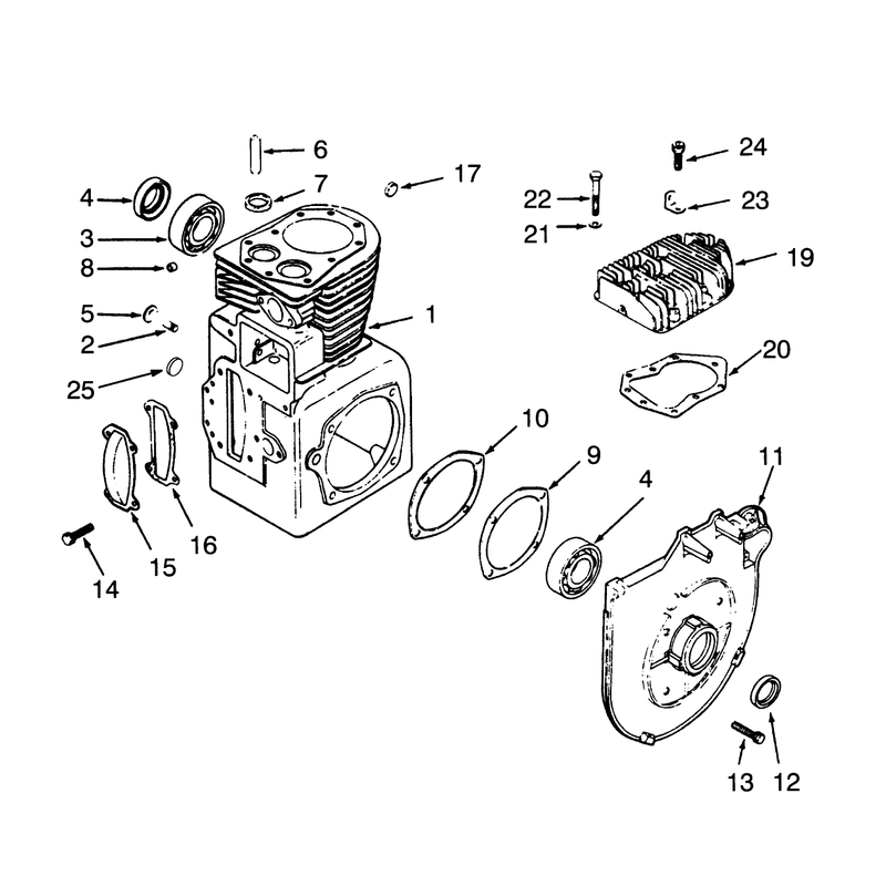 Crankcase and Cylinder Head