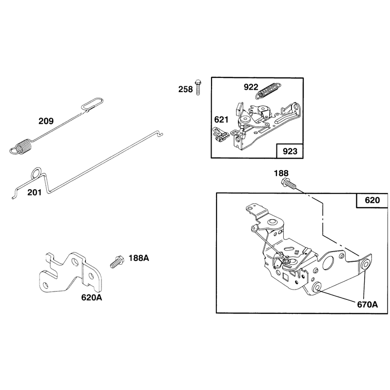 Engine Briggs and Stratton Model 12f802-0667-01