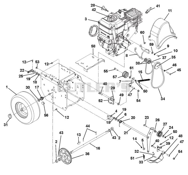 Engine And Belt Drive