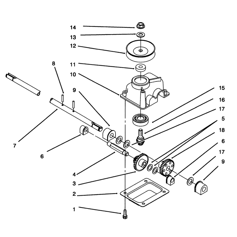 Gear Case Assembly Model No 20807bc Only