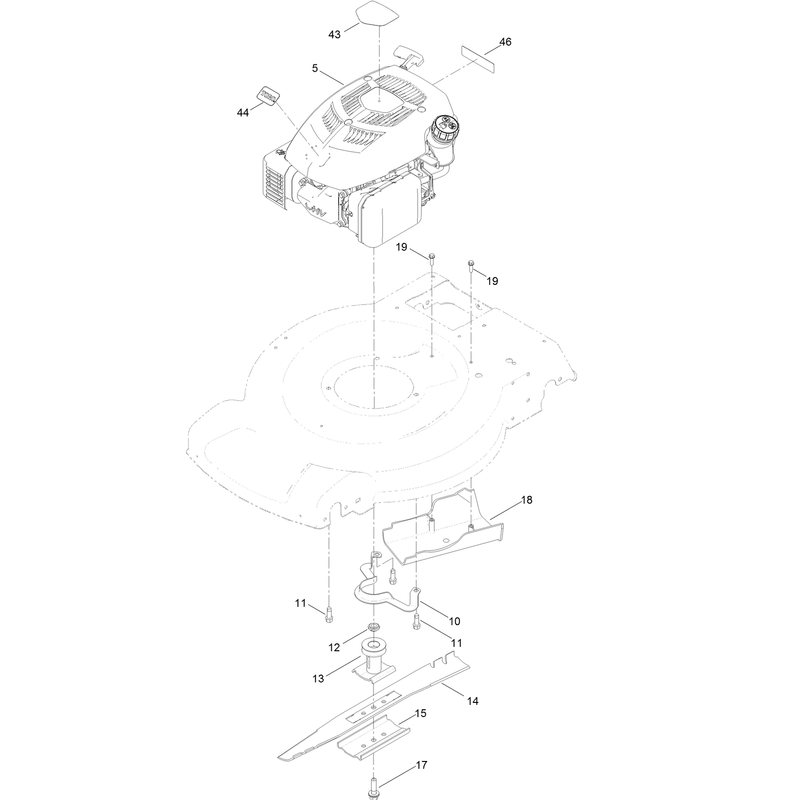 Engine and Blade Assembly