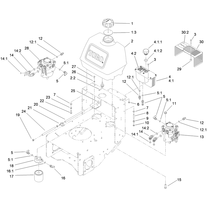 Fuel System Hydraulic Pump and Filter Assembly