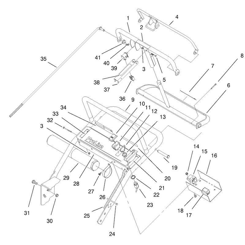 Handle and Control Panel Assembly