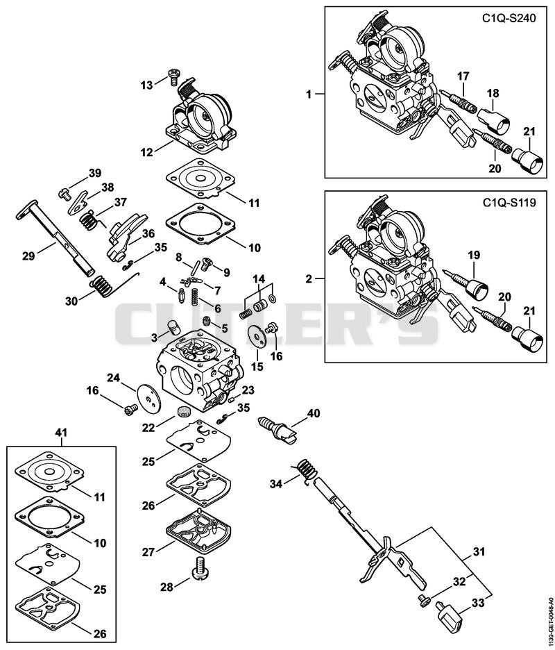 Carburetor C1Q-S240, C1Q-S119  (27.2013)