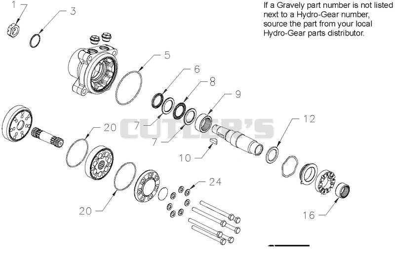 Hydro-Gear Wheel Motor