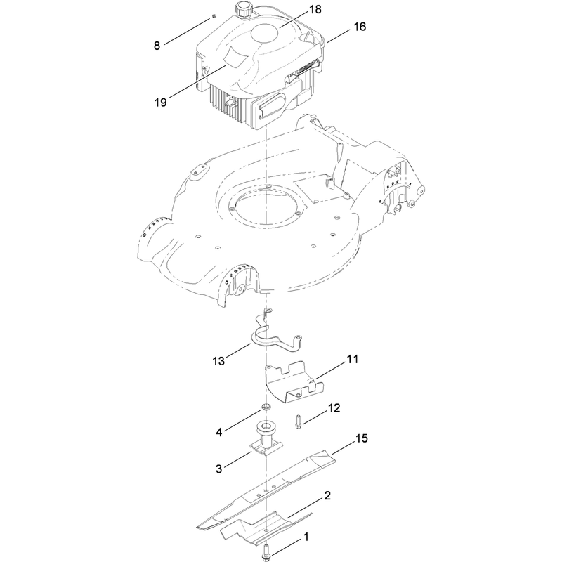 Engine and Blade Assembly