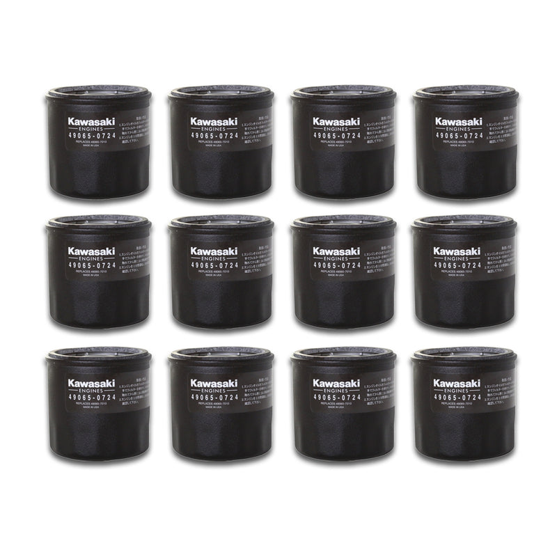 Kawasaki 49065-0724 Oil Filter (Replaces 49065-7010) - 12 PACK