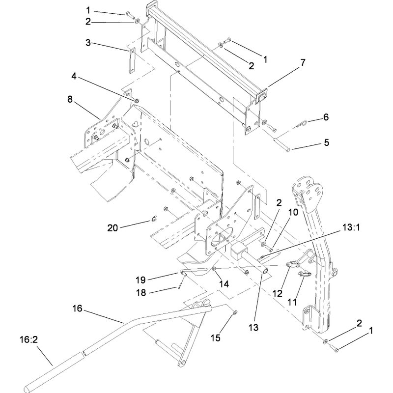 Z590-D Series  Bagger Mounting Assembly