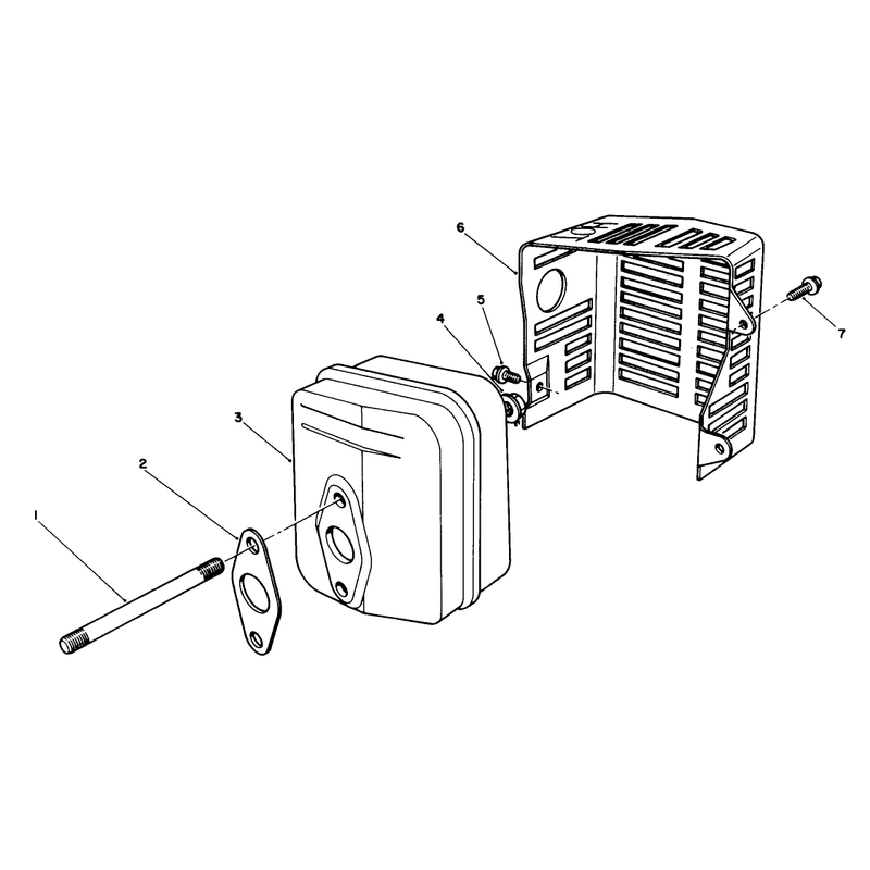 Muffler Assembly (engine Model No. Vml0-2)