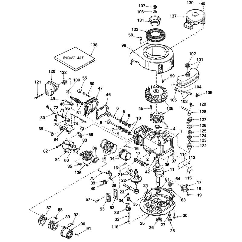 Engine Model No Lav 50 Type 62001 Tecumseh Products