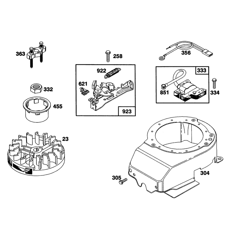 Engine Briggs and Stratton Model 124702-3115-01