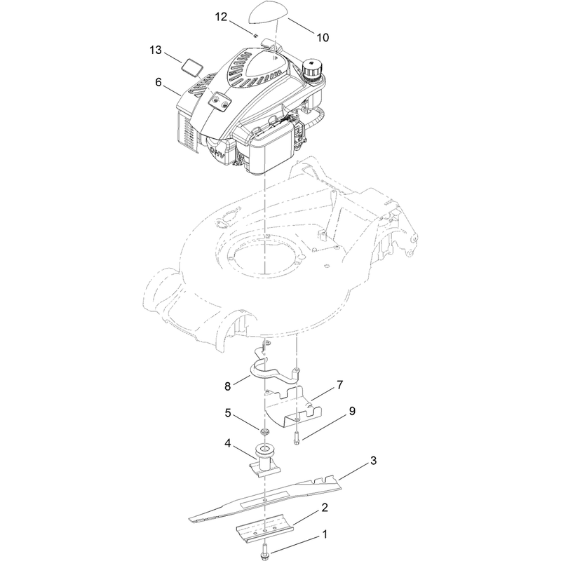 Engine and Blade Assembly