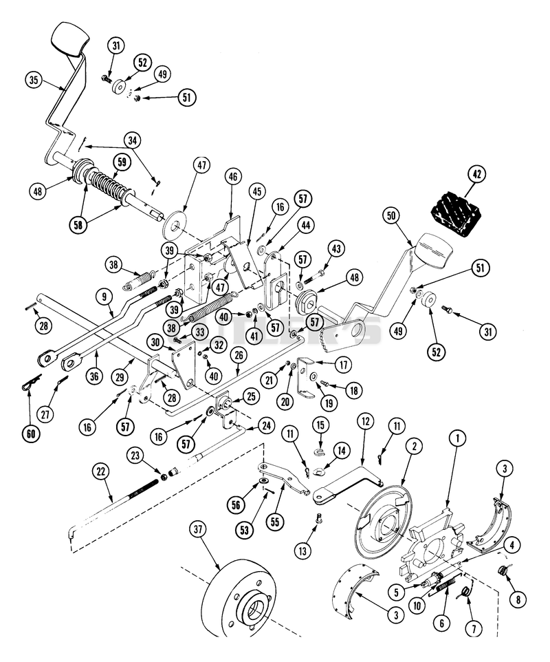 Rear Brake & Neutralizer Assembly Parts