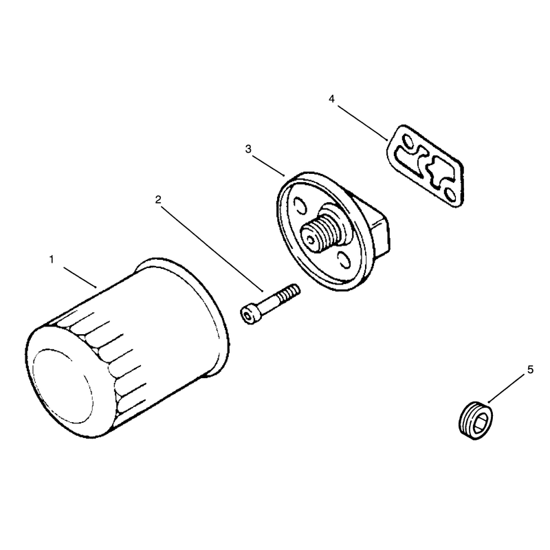 Oil Filter and Pipe Plugengine Kohler Model No Mv16s Type Ps56519