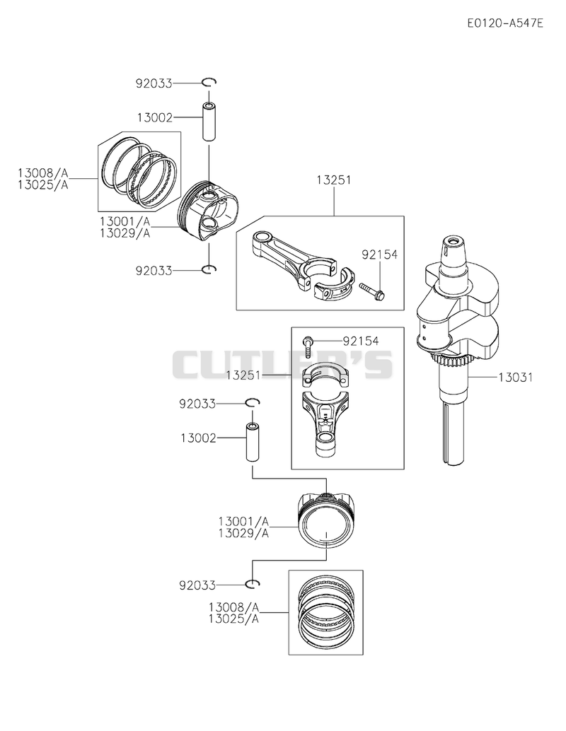 PISTON/CRANKSHAFT