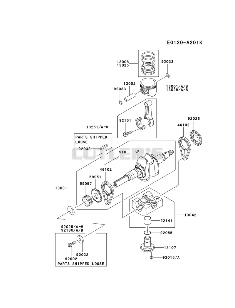 PISTON/CRANKSHAFT