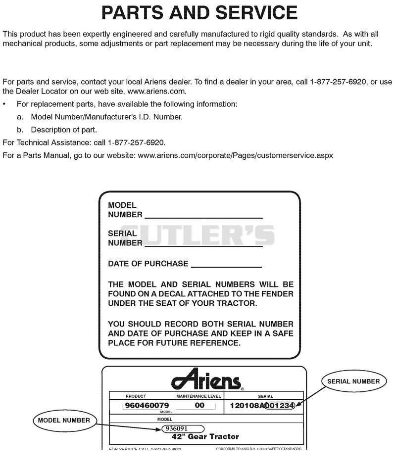 Parts And Service