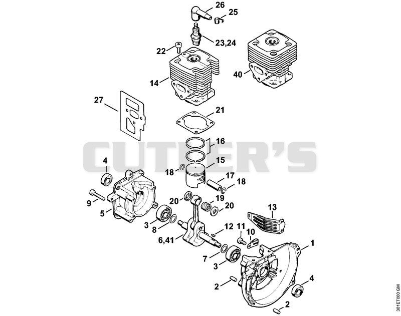 Crankcase, Cylinder