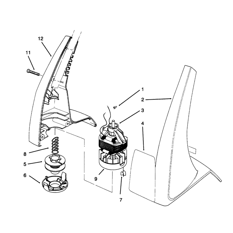 Motor and Housing Assembly
