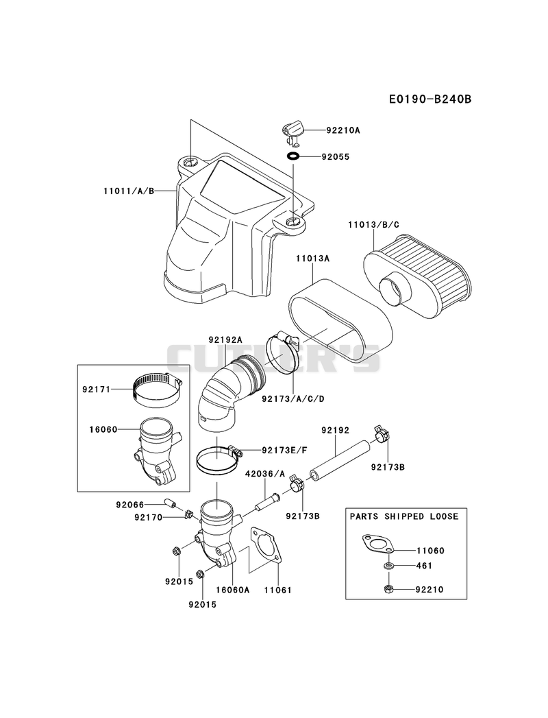 AIR-FILTER/MUFFLER(BS00-ES00)