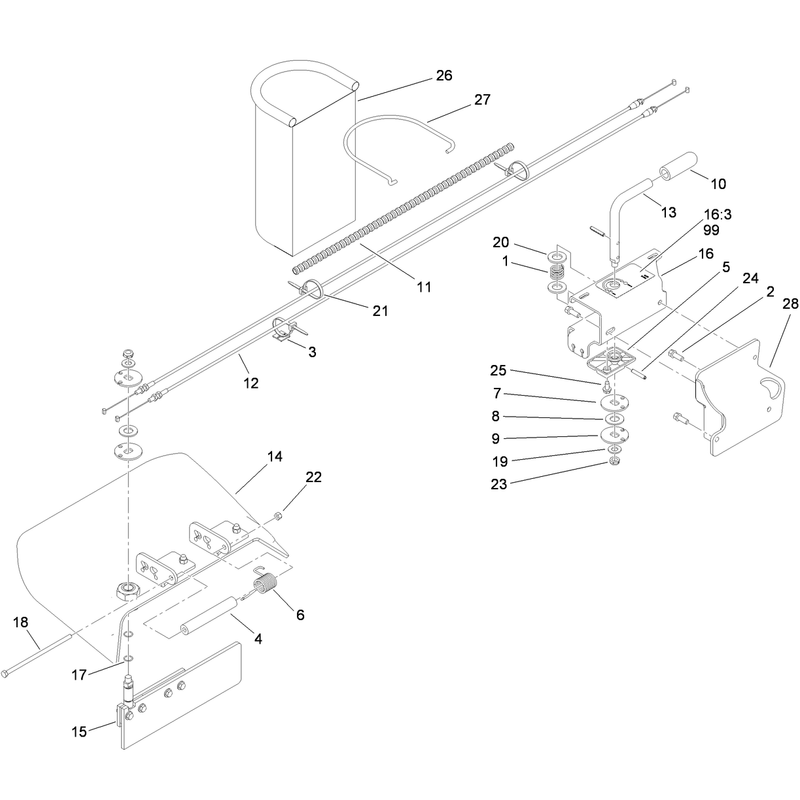 Chute Gate Assembly No 119-7292