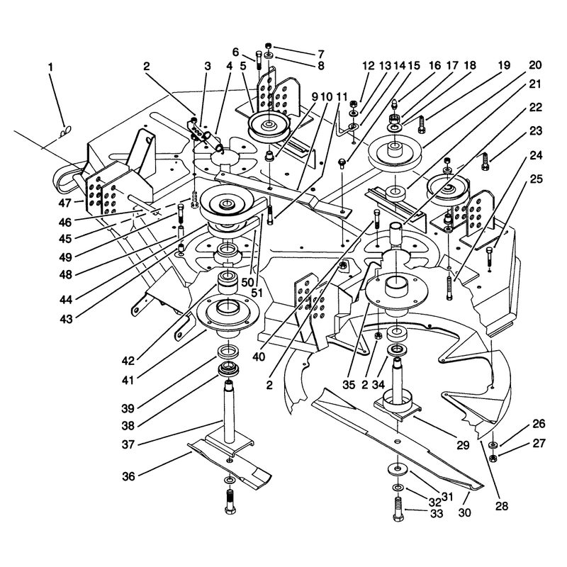 Deck and Spindle Assembly