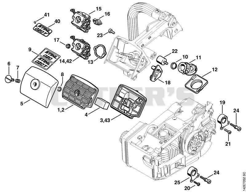 Air filter 020 T