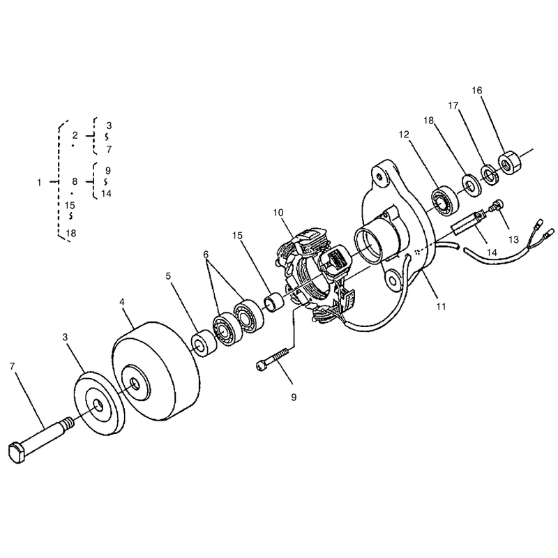 Dynamo Component Part Assembly