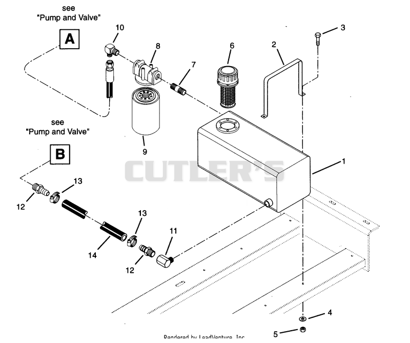 HYDRAULIC RESERVOIR AND FILTER
