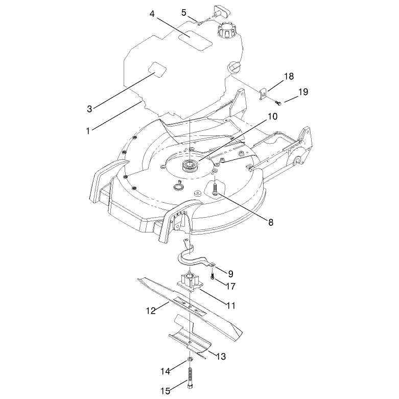 Engine and Blade Assembly