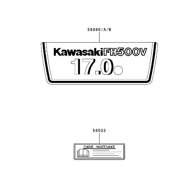 Label Assembly Kawasaki FH500V-ES10