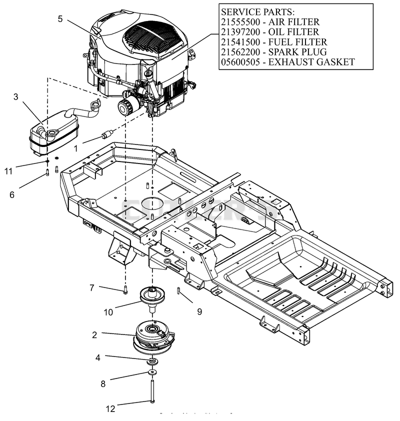 Engine - Kohler 22HP Twin