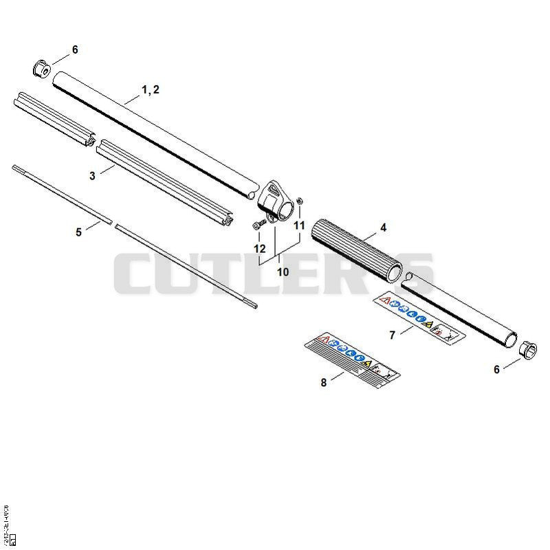 Drive tube assembly HL 94, HL 94 C