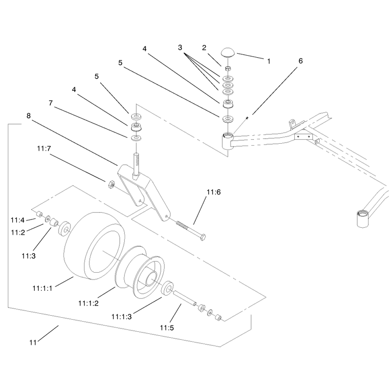 Caster and Wheel Assembly