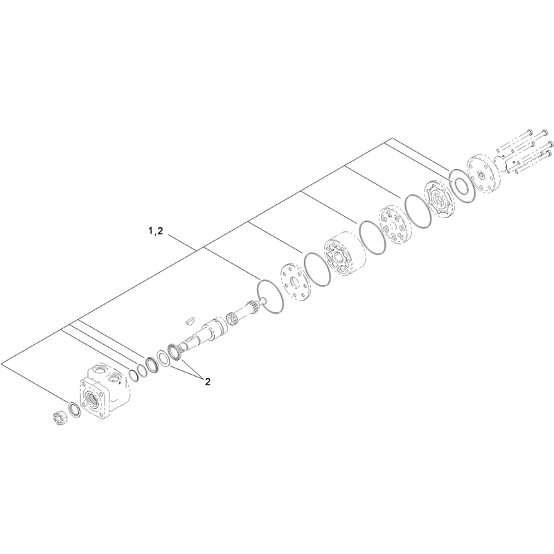 Hydraulic Wheel Motor Assembly No. 1-603718