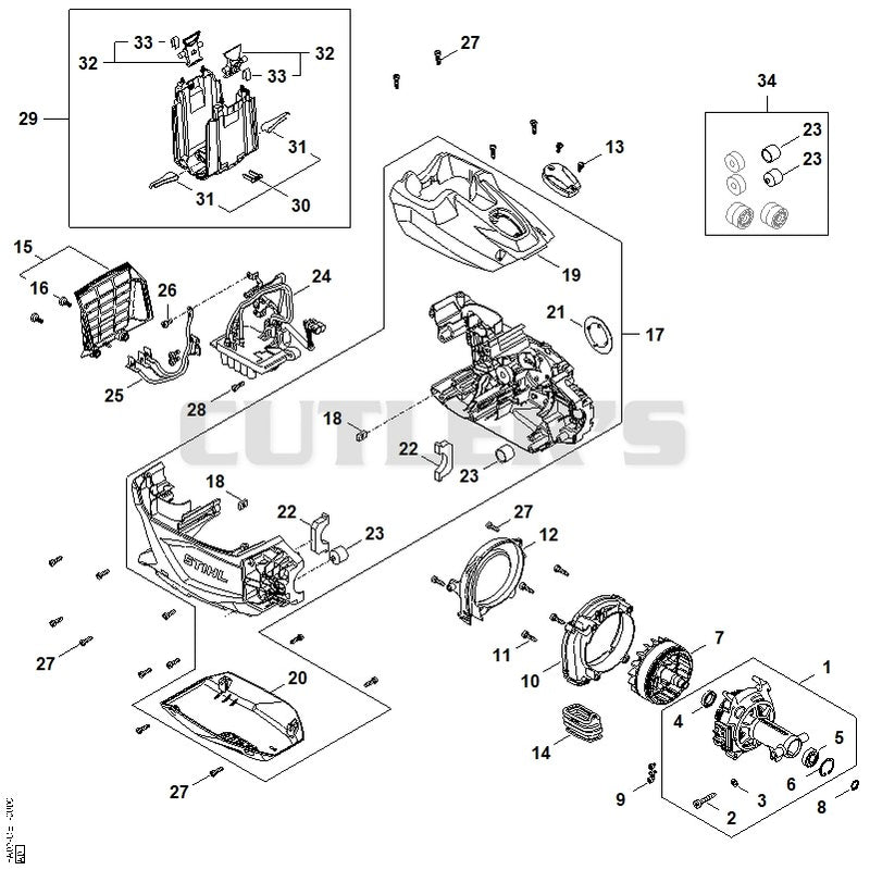 Electric motor, Motor housing