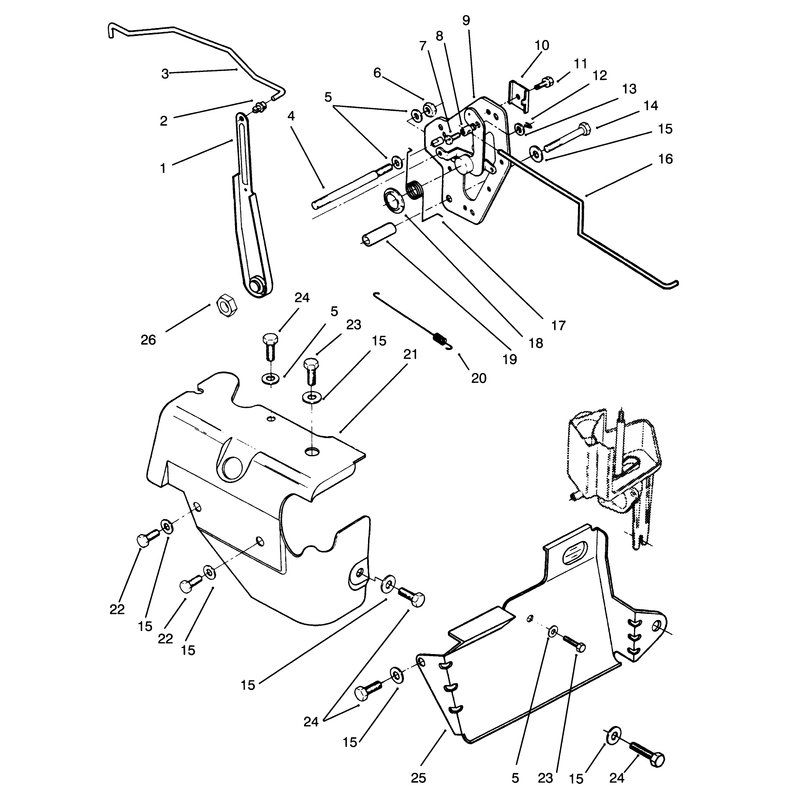 Governor Linkage and Cover Assembly