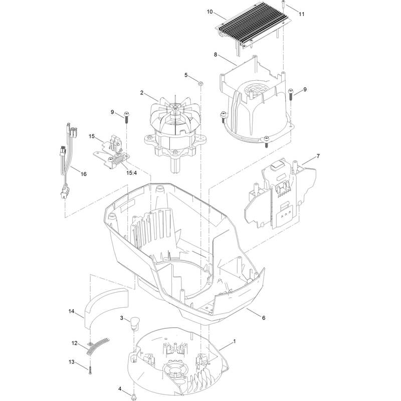 Motor Module Assembly No 139-1680 Lower Shroud Assembly