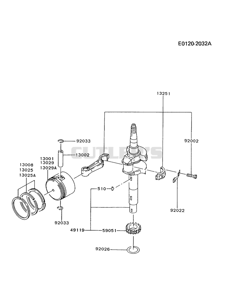 PISTON/CRANKSHAFT