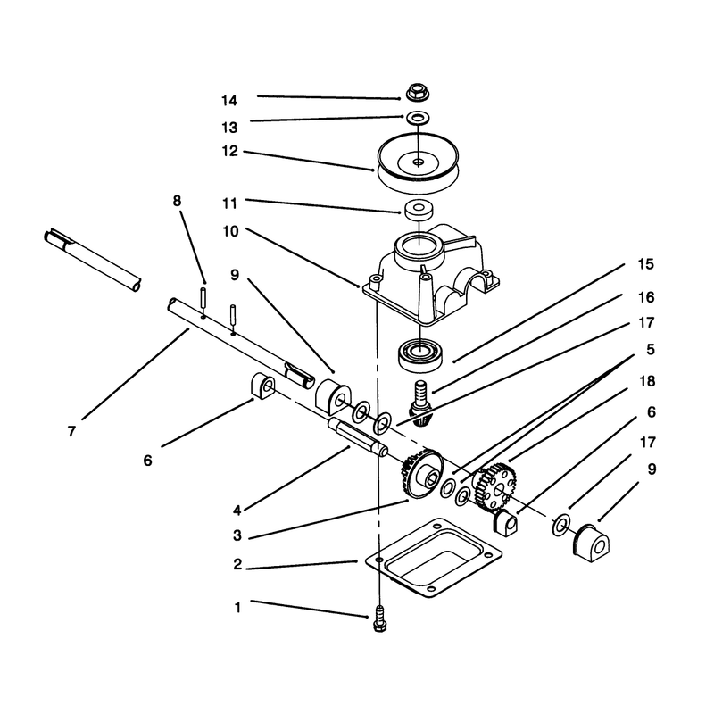 Gearcase Assembly No 71-9600