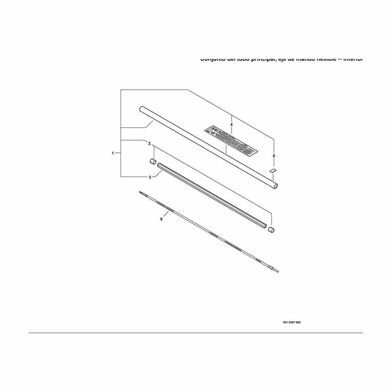 Main Pipe Assembly, Driveshaft -- Lower