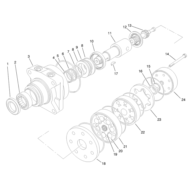 Hydraulic Motor Assembly No 99-3052
