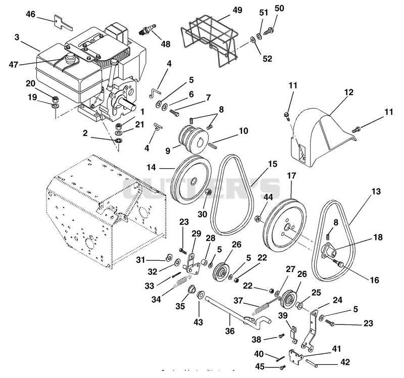 Engine And Belt Drive
